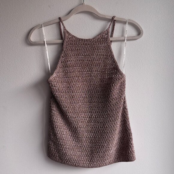 NWOT Massimo Dutti Crochet Knit High Neck Top - Size S - Picture 2 of 14